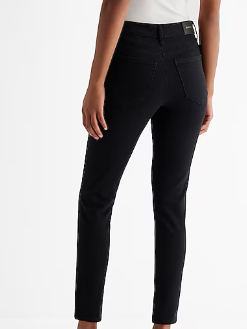Slim Mid Rise Black Women's Jeans